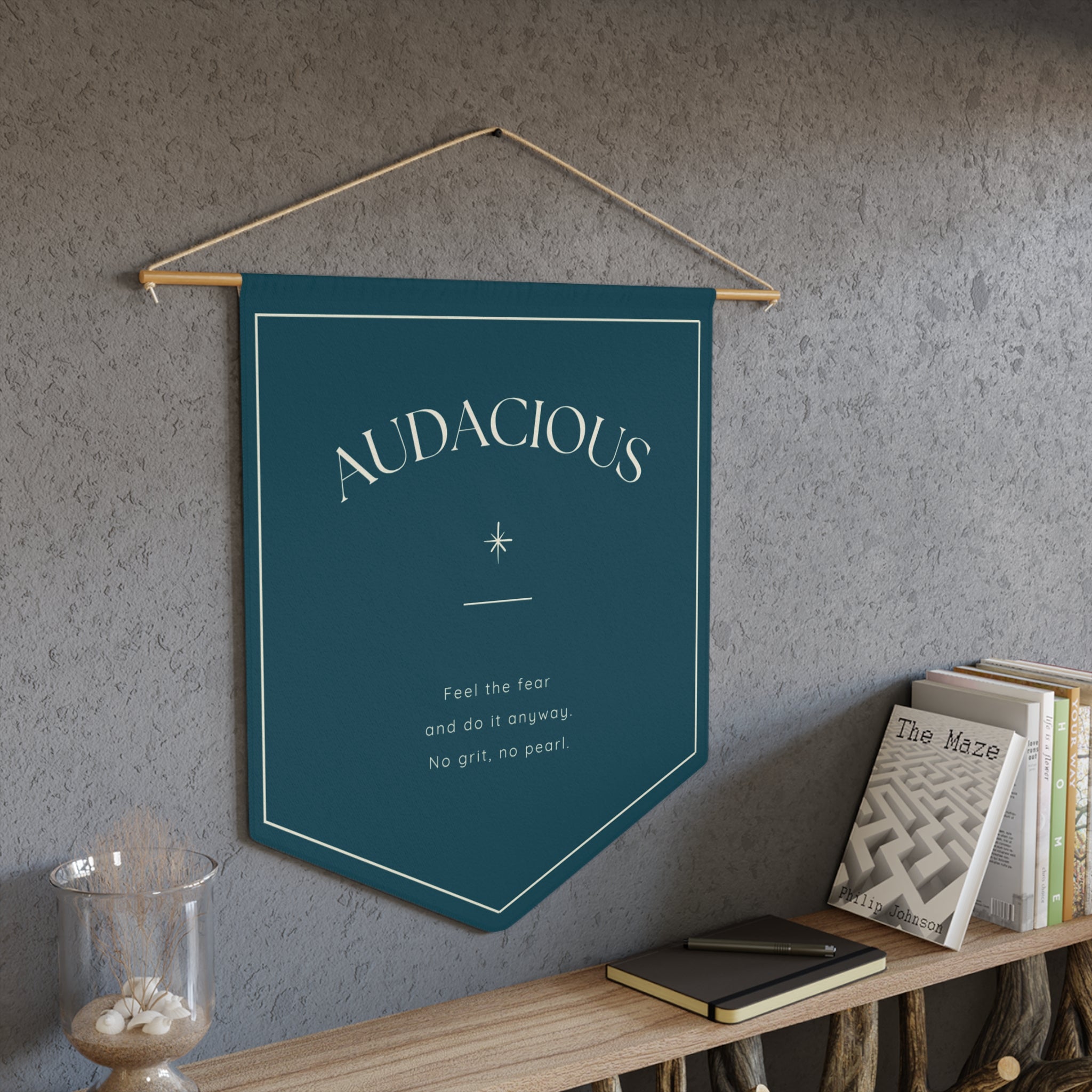Audacious Pennant Wall Banner